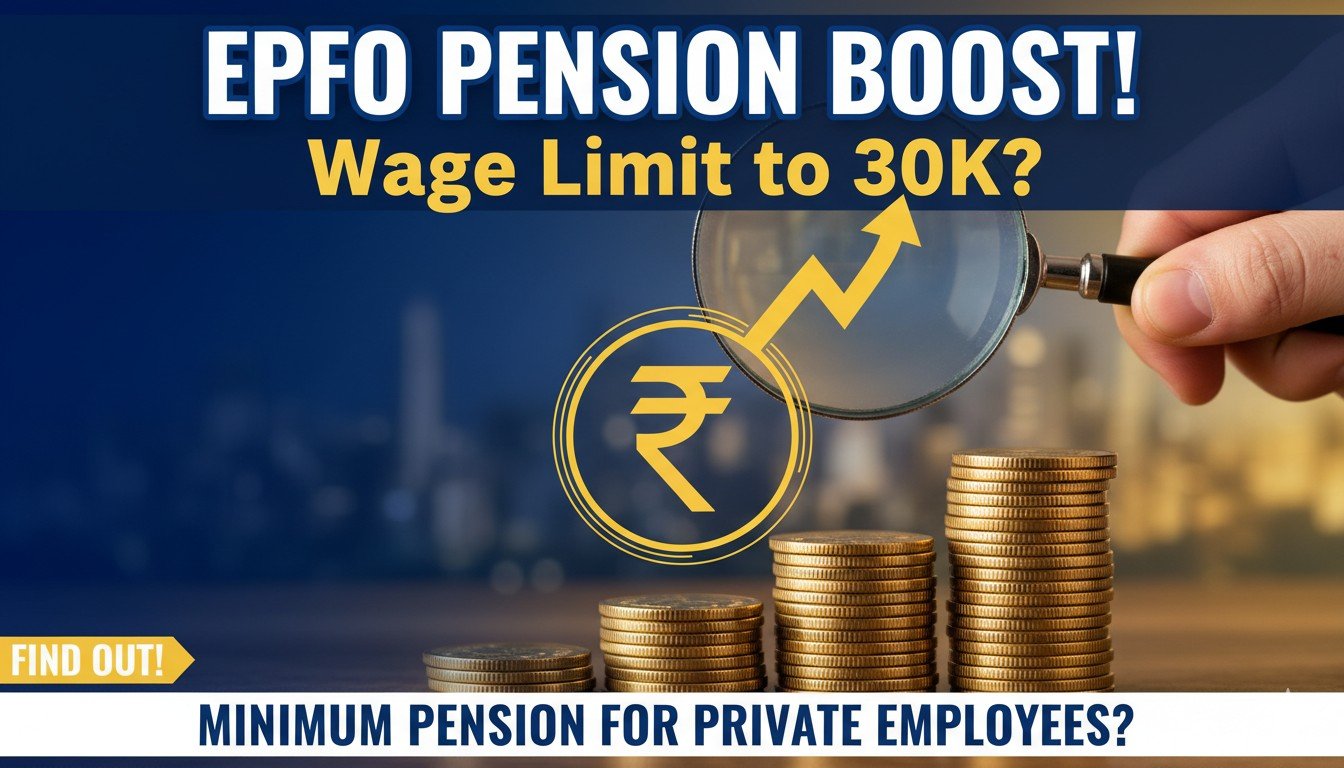 EPFO पेंशन कैलकुलेशन चार्ट दिखाता ग्राफिक