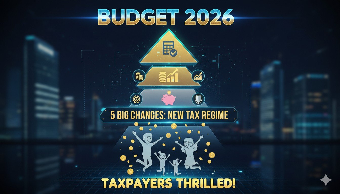 Alt Text for featured image : भारतीय वित्त मंत्री बजट दस्तावेज के साथ प्रेस कॉन्फ्रेंस में