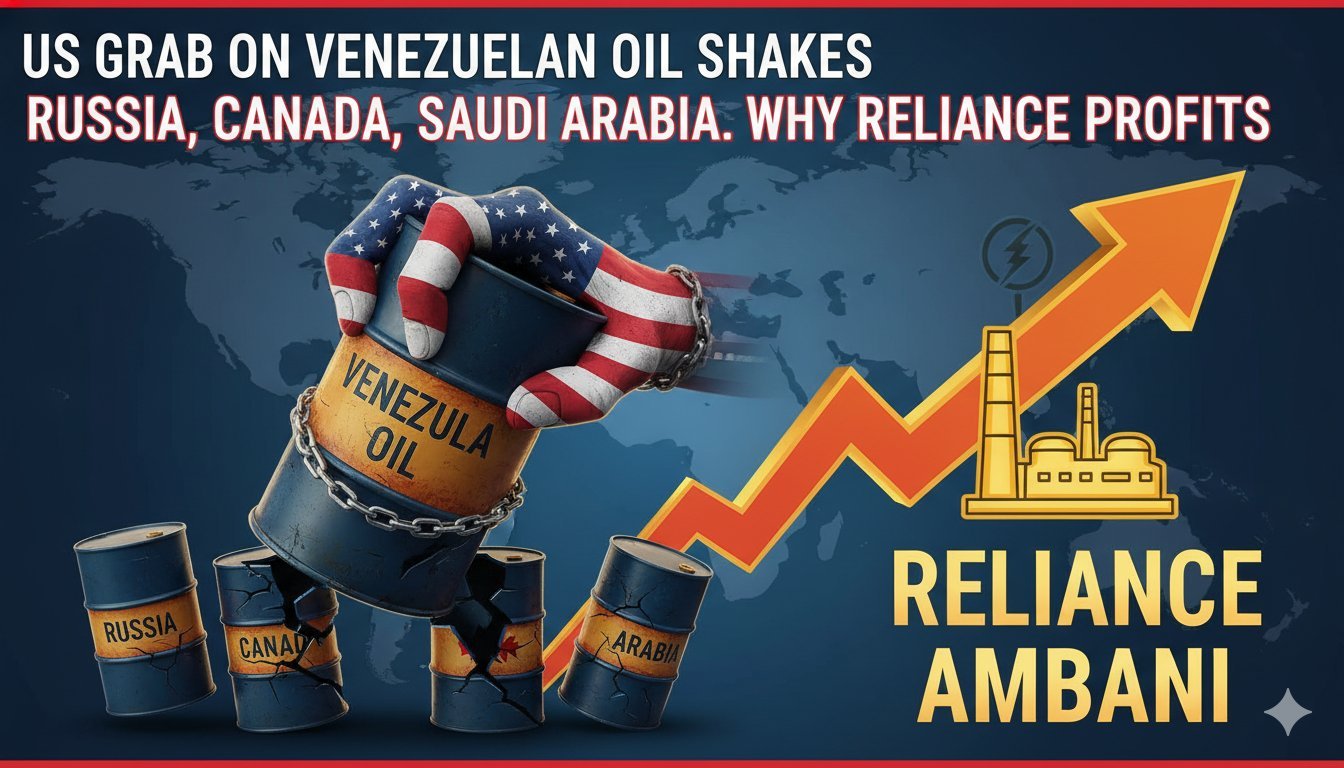 अमेरिकी कब्जे के बाद वेनेजुएला के तेल रिग और पाइपलाइन का दृश्य